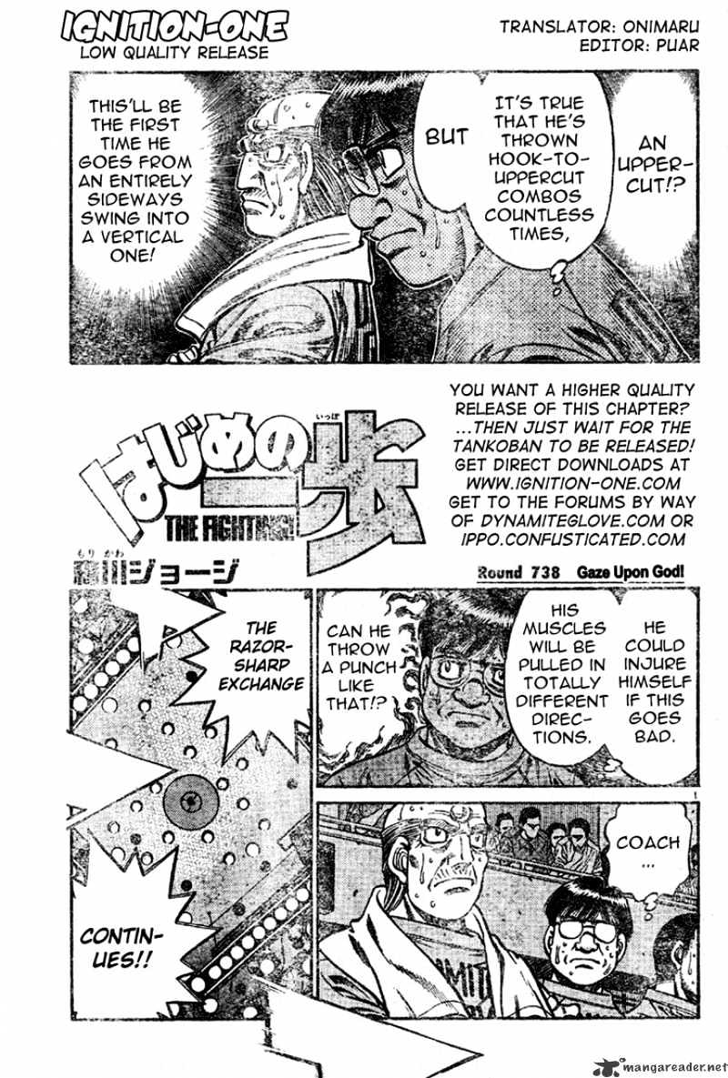 Hajime no Ippo: Fighting Spirit, Chapter 738 image 01